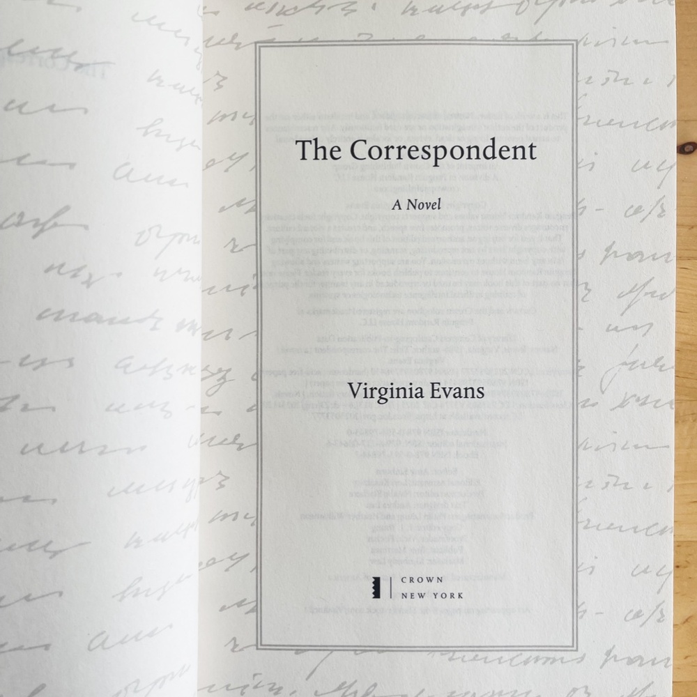Hardcover Copy of The Correspondent by Virginia Evans - Like New - Picture 2 of 5